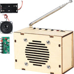 Build Your Own FM Radio Kit for Kids Age 8-12 STEM Toys with Classic Wood Design
