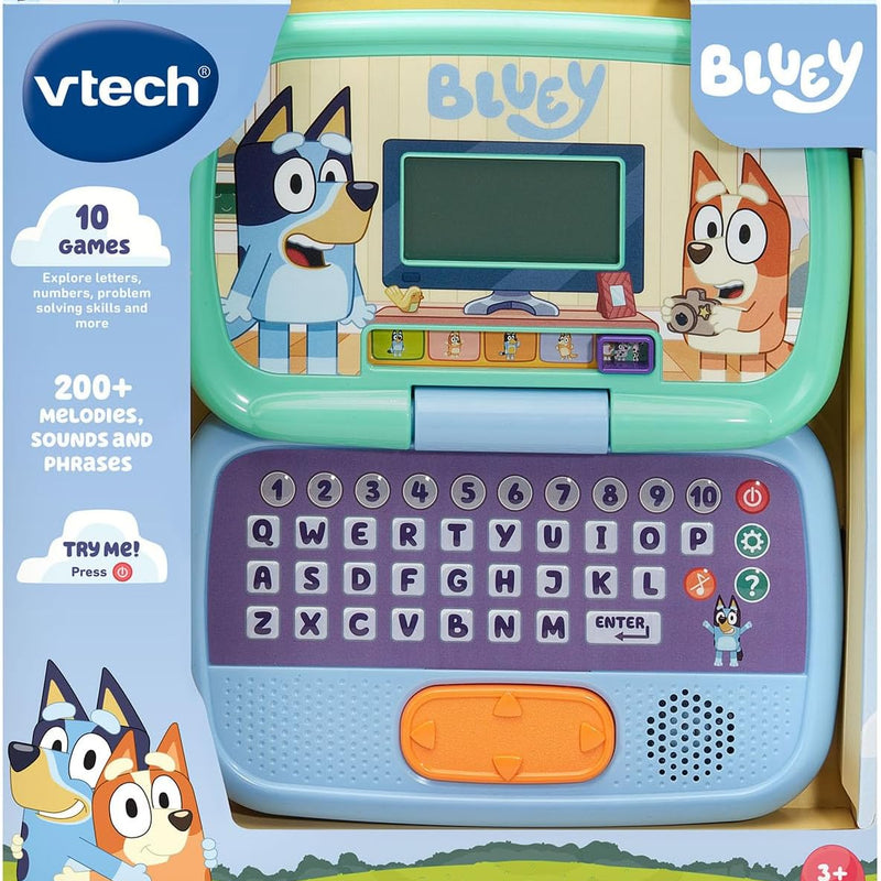 VTech Bluey Game Time Laptop: 10 Interactive Games Featuring Beloved Characters