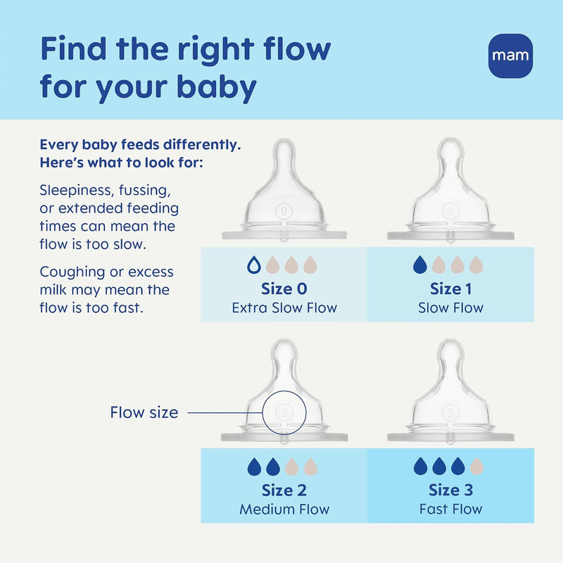 MAM 9oz Easy Start Anti-Colic+ Vented Baby Bottles, 2+ Months, 4 Pack, Girl | Medium Flow Breastfeeding-Like Nipple, Dual Anti-Colic Reduces Gas & Reflux, Easy Clean, BPA Free, 2+ Months, Made In Europe