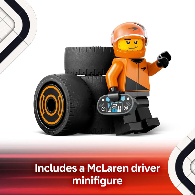 LEGO City F1 Driver with McLaren Race Car Toy Kit for Kids Ages 6+