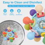 Baby Montessori Sensory Toys, Teether Teething Toys for 0-6 12 Months