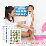 Potty Training Chart for Toddler 5 Fun Styles 17 PCS Potty Chart for Girls with 315 Stickers for Kids Potty Training Reward