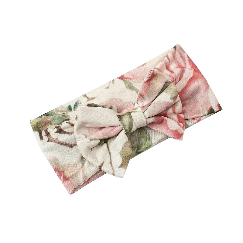 Galabloomer Newborn Receiving Blanket Headband Set Baby Flower Swaddle