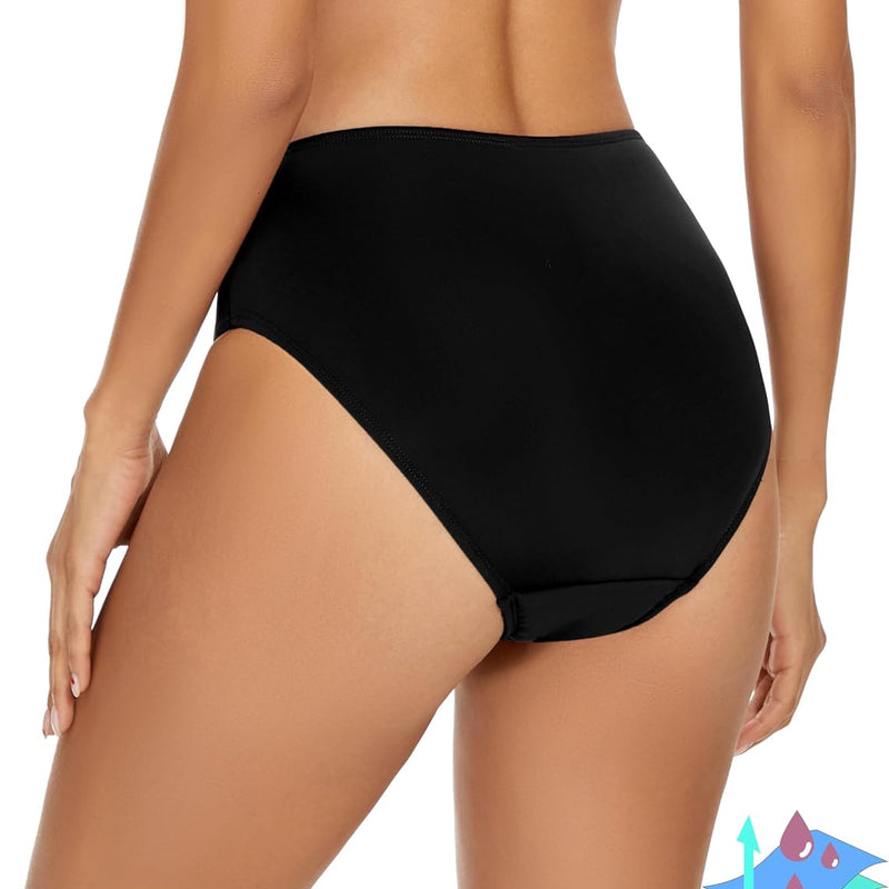 Period Swimwear Leakproof Menstrual Bikini Waterproof Bottom UPF 50+ Swim Brief Light Flow - Teens Girls Women