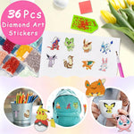 LWZAYS Diamond Art Kits for Kids Boys and Girls Ages 6-8-10-12 Easy to DIY Creative Diamond Art Stickers Craft by Numbers Kits for Kids and Adult Beginners 2.0