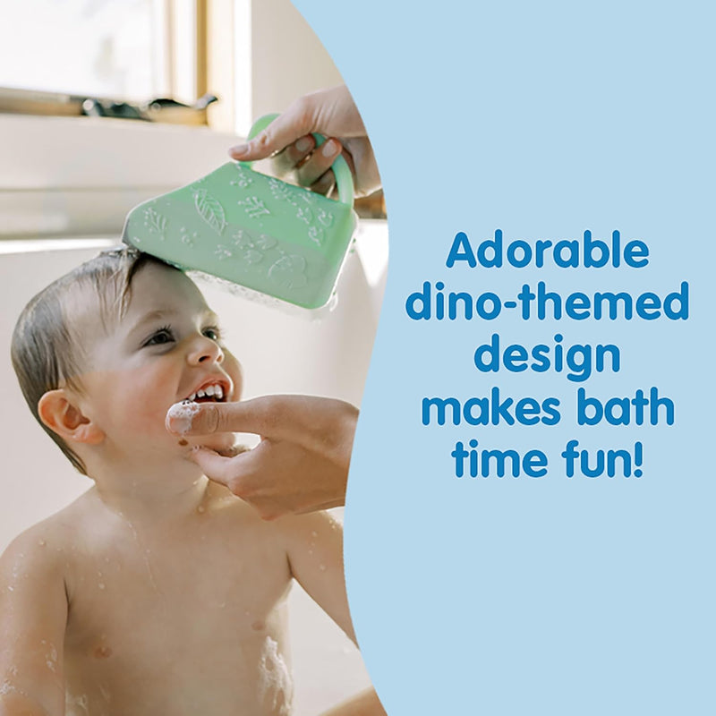 Dr. Brown's CleanUp Dino-Pour Baby Bath Rinse Cup, 24 oz, BPA Free, Teal