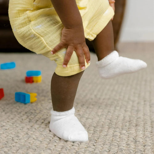 Gerber Baby Boys & Girls 6-Pack White Terry Socks