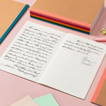 30 Pack Lined Notebook Journals Bulk, A5 College Ruled Composition Notebook, 8.3”x 5.5”,Kraft Cover with Rainbow Spines, 15 Colors 60 Pages for School Office Travel