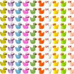 Cidinge 60 Pcs Mini Resin Ducks Luminous Tiny Ducks Miniature Duck Glow in The Dark for DIY Garden Dollhouse Duck Accessories Micro Landscape Aquarium Party Decor
