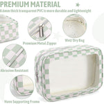 5PCS Diaper Bag Organizer Pouch Set,TSA Approved Toiletry Bag, Waterproof TPU Makeup Bag Set, Travel Organizer Bags for Women and Kids，Mothers Day Gifts