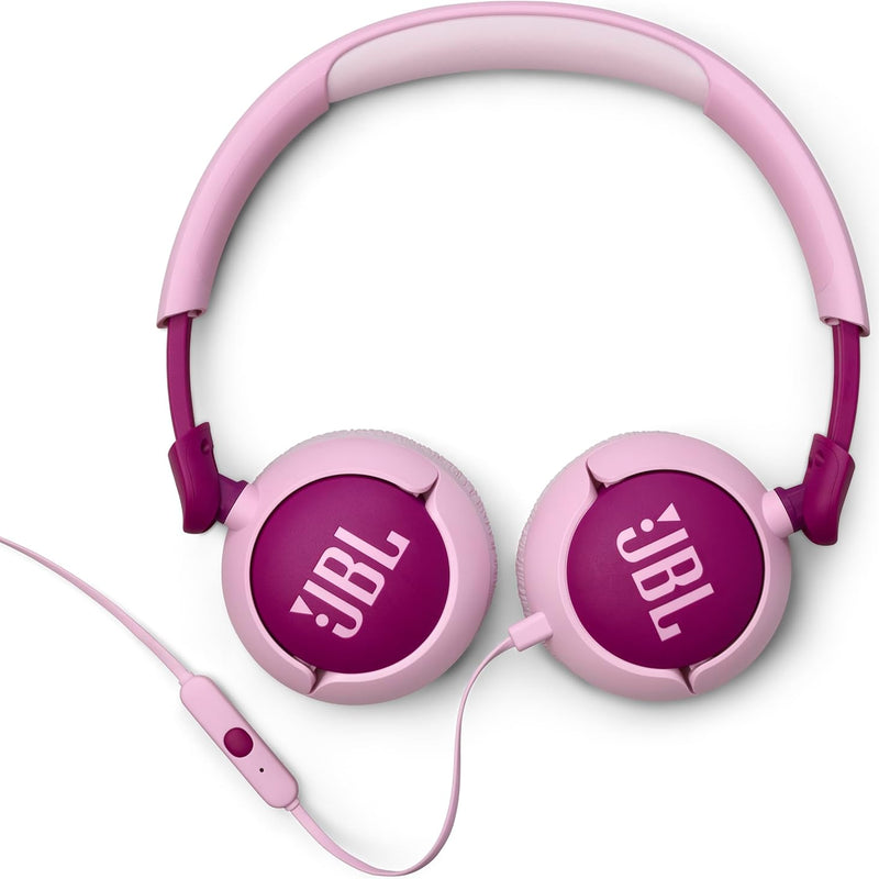 JBL Junior 320 - Wired On-Ear Kids Headphones with Safe Sound and Built-in Mic