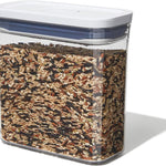 OXO Good Grips POP Container, Airtight Food Storage for Pantry, 1.7 Qt | Airtight Container for Coffee Beans, Sugar, Rice, One-Push Lid, Stackable, Dishwasher Safe, Rectangle Shape