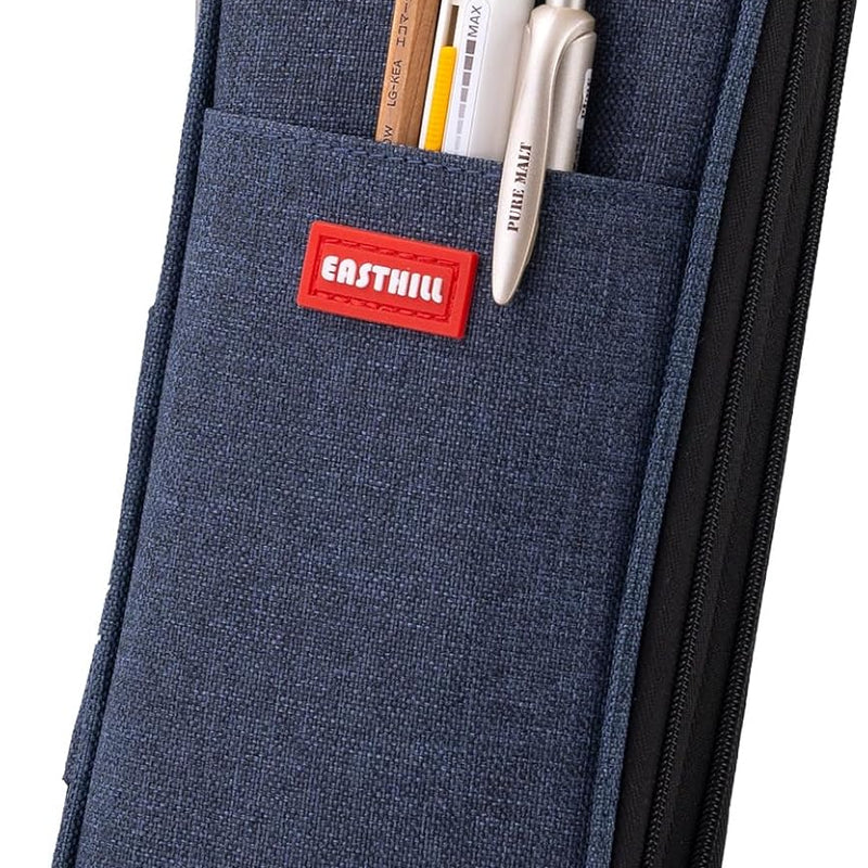 EASTHILL Big Capacity Pencil Case Large Pencil Pouch Stationery Pen Bag for Teen Girls-Pink