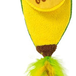 Catstages Crunchy Pickle Kicker Cat Toy – Plush Crinkle Toy with Catnip and Dental Mesh, 6.5"