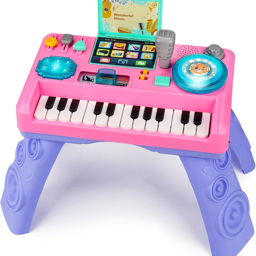 Baby DJ Table for Toddlers 1-3 with Music & Light, Learning Toys for 6-9-12-18 Months