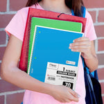 Mead Spiral Notebook, 6 Pack, 1 Subject, College Ruled Paper, 7-1/2" x 10-1/2", 70 Sheets per Notebook, Assorted Bright Colors (830050-ECM)