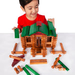 Lincoln Logs 100th Anniversary Tin, Classic Wooden Building Set with 111 All-Wood Pieces