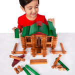 Lincoln Logs 100th Anniversary Tin, Classic Wooden Building Set with 111 All-Wood Pieces