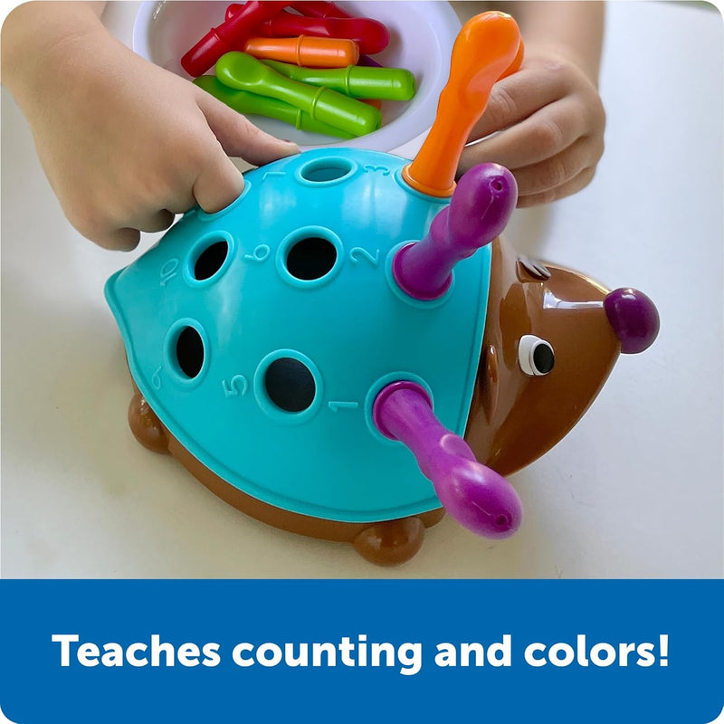Learning Resources Spike The Fine Motor Hedgehog, Toddler Montessori Toy, Stacking Shape, Gifts For Boys And Girls