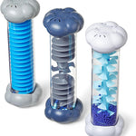 hand2mind Calming Sensory Tubes, Rain Sound Fidget Tubes, Rain Stick Instrument, Toddler Sensory Toys, Calm Down Corner Supplies, Science Classroom Weather Toys, Play Therapy Activities