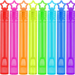 32 Pcs Neon Bubbles Party Favors, Mini Star Bubble Wand in Gift Box for Kids and Toddlers