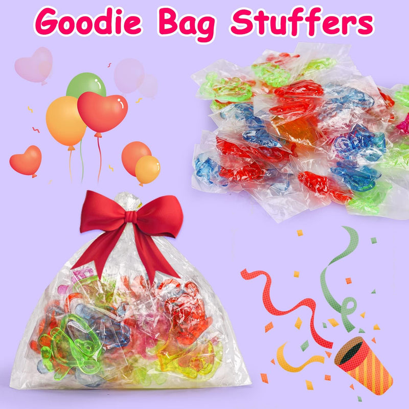 100PCS Glitter Slap Hands for Kids 4-8 Party Favors Goodie Bag Stuffers Classroom Prizes Bulk Mini Treats