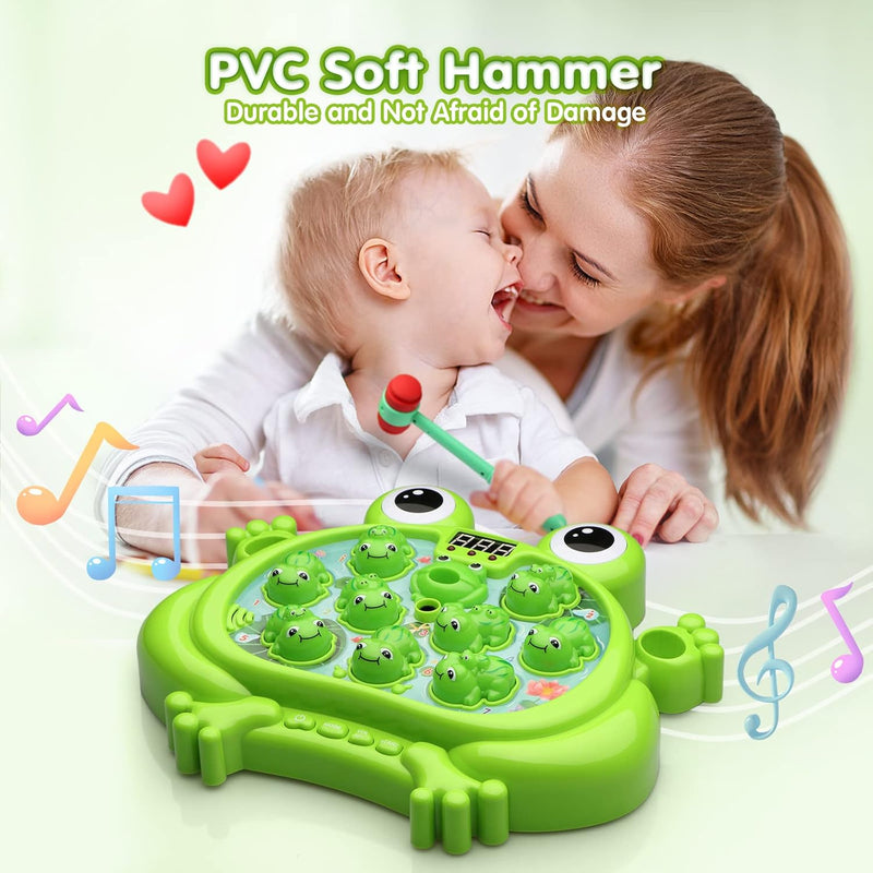 Whack-a-Frog Game: Educational Toy for Toddlers, 3-5 Year Old Boys