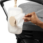 Skip Hop Baby Wipes Dispenser Case, Holds Up to 40 Wipes, Grab & Go Travel Wipe Holder with Snug Seal, Oat