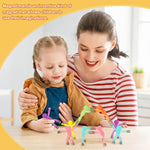 Laleay 6pcs Magnetic Toy Set for Kids, Teens, and Adults with Strong Magnets and Expressive Figures