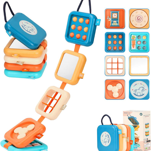 Montessori Busy Board for 1 Year Old Toddler, Travel Toys for Plane Car