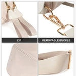 FEIBOON Spacious Nylon Crossbody Bag Bum Bag Handbags Wallets Purses Trendy Shoulder Bag for Women