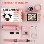 Makolle Kids Camera - Durable HD Digital Video Camcorder with Tripod for Ages 3-12