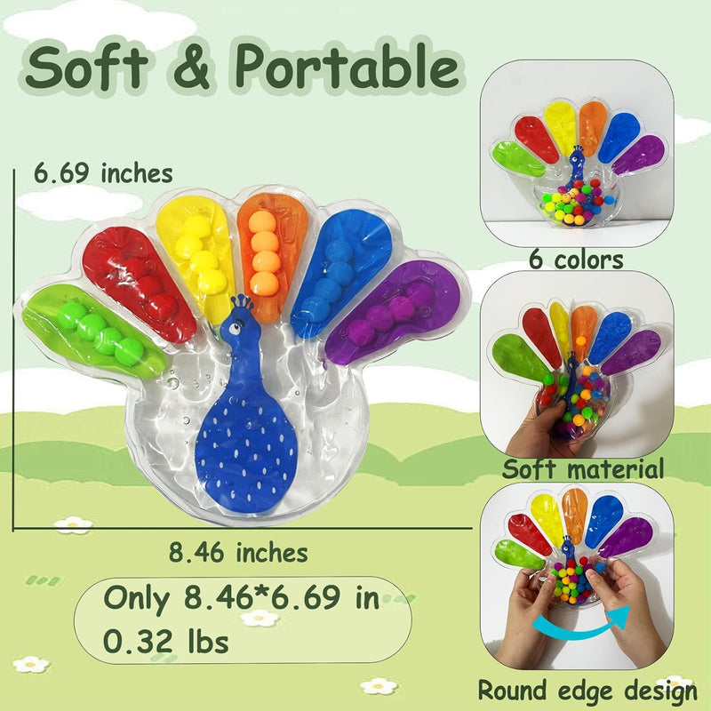 ZICOTO Color Sorting Toys: Enhance Toddler's Fine Motor & Cognitive Skills with Montessori-Inspired Learning