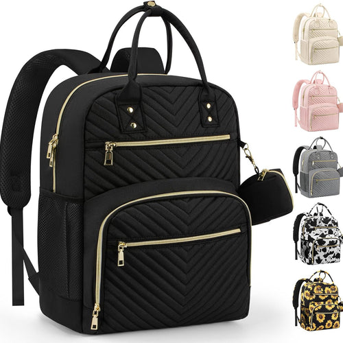 Pritent Diaper Bag Backpack, Baby Bag Backpack Baby Essentials for Mom Dad | With Pacifier Case, Diaper Bags, Baby Diaper Bag, Insulated Pocket, Diaper Backpack for Baby Girl Boy(Black,M)