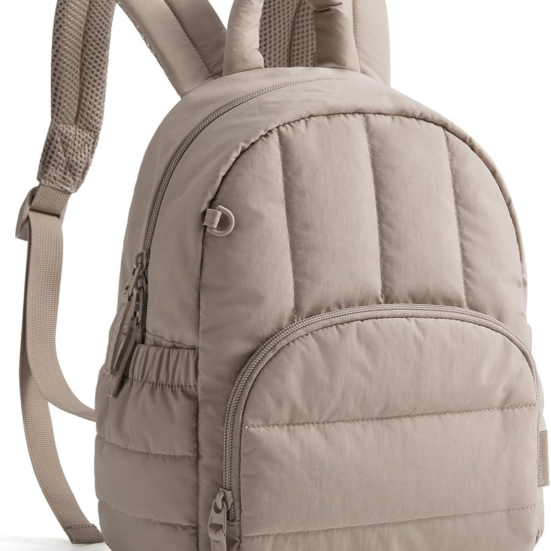 BAGSMART Mini Backpack for Women, Lightweight Puffer Backpack Purse, Quilted Casual Daypack, Water-Resistant Bookbag | Quilted Casual Daypack, Water-Resistant Bookbag for Daily, with Anti-theft Pocket, work