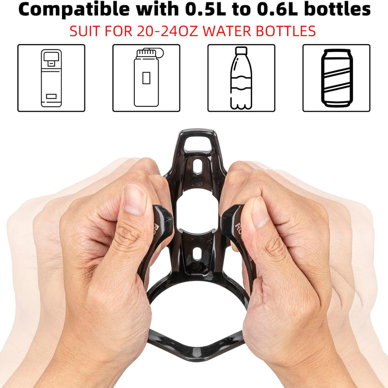 ROCKBROS Bike Water Bottle Holder Ultralight Bottle Cages with Screws Tool | Universal Bike Cup Holder Rack for Road MTB Bike