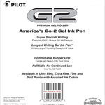 Pilot G2 Premium Refillable And Retractable Gel Ink Pens, Fine Point (0.7mm), 8 Colors, 8 Count (16606)