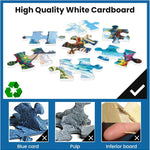 500-Piece Seaside Holiday Jigsaw Puzzle for Adults, Interlocking Letter-Backed Pieces