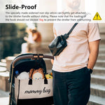 TOPDesign Universal Baby Stroller Organizer, Stroller Caddy with Detachable Mesh Bag & Heightened Insulated Cup Holders & Non-Slip Secure Hooks Accessories, Fits Most Strollers (Checkerboard)