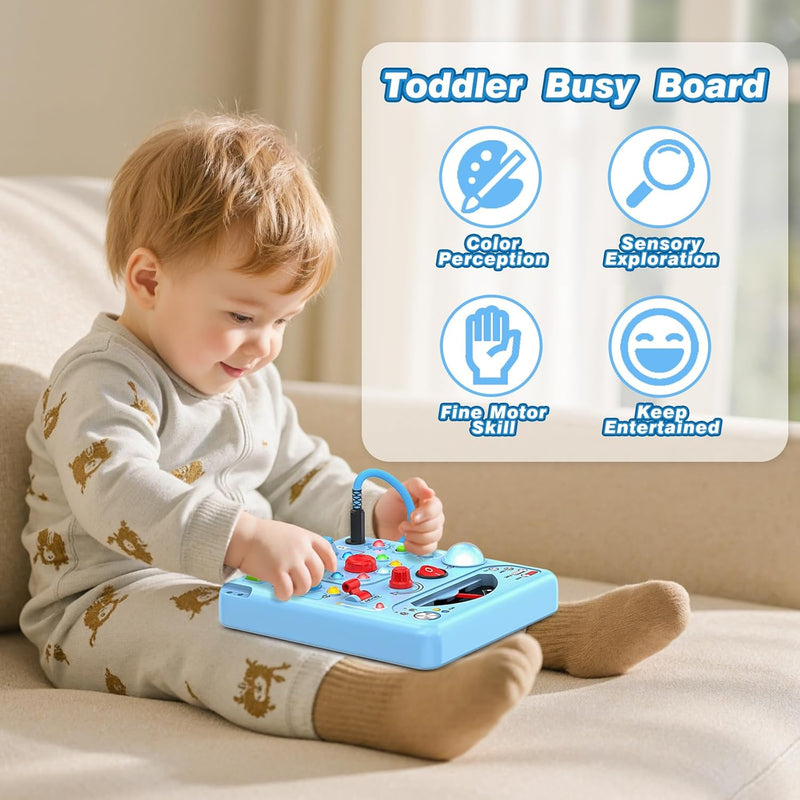 busy-board-montessori-toys-for-toddlers-1-2-3-4-year-old-with-13-led-lights-and-sensory-activities