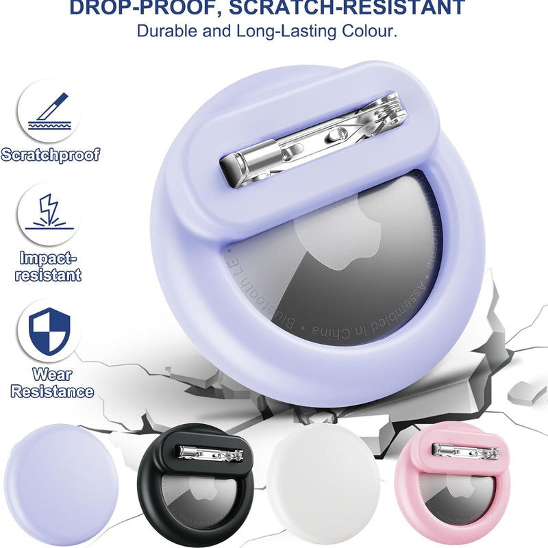 Apple AirTag Holder for Kids with Invisible Pin and Anti-Lost Design
