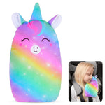 FIODAY Car Seat Belt Covers for Kids Unicorn Seat Belt Pillow | Soft Seat Belt Cushion Adjust Seat Strap Pillow Head Neck Support for Children Boys Girls Travel