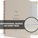 Beautiful To Do List Notebook - Aesthetic Daily Planner to Easily Organize Your Tasks And Boost Productivity - Stylish Undated ADHD Planner Gift and The Perfect School or Office Supplies For Women