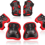 BOSONER Kids/Youth Knee Pad Elbow Pads Guards Protective Gear Set, Multifunctional, Adjustable, Comfortable, Lightweight
