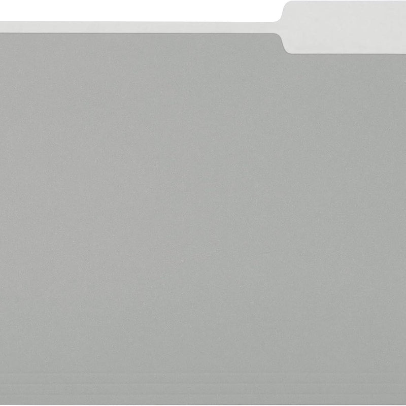 Amazon Basics File Folders for Organization, Letter Size, 1/3 Cut Tab, Gray, 36-Pack