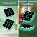 4-in-1 Tic-Tac-Toe Bolt Game: Handheld Puzzle Console for Educational & Memory Growth