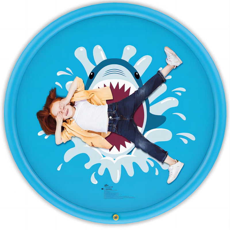 Jasonwell Splash Pad Sprinkler/ Play Mat for Kids, Outdoor Water Toys Inflatable for Baby Toddler Boys Girls Children Age 18+ Months ,Outside Backyard Dog Pool