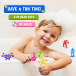 Baby Bath Toys: Suction Montessori Fidget Toys for Toddlers - Sensory Building Playset for Travel & Gifts