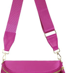 FEIBOON Spacious Nylon Crossbody Bag Bum Bag Handbags Wallets Purses Trendy Shoulder Bag for Women