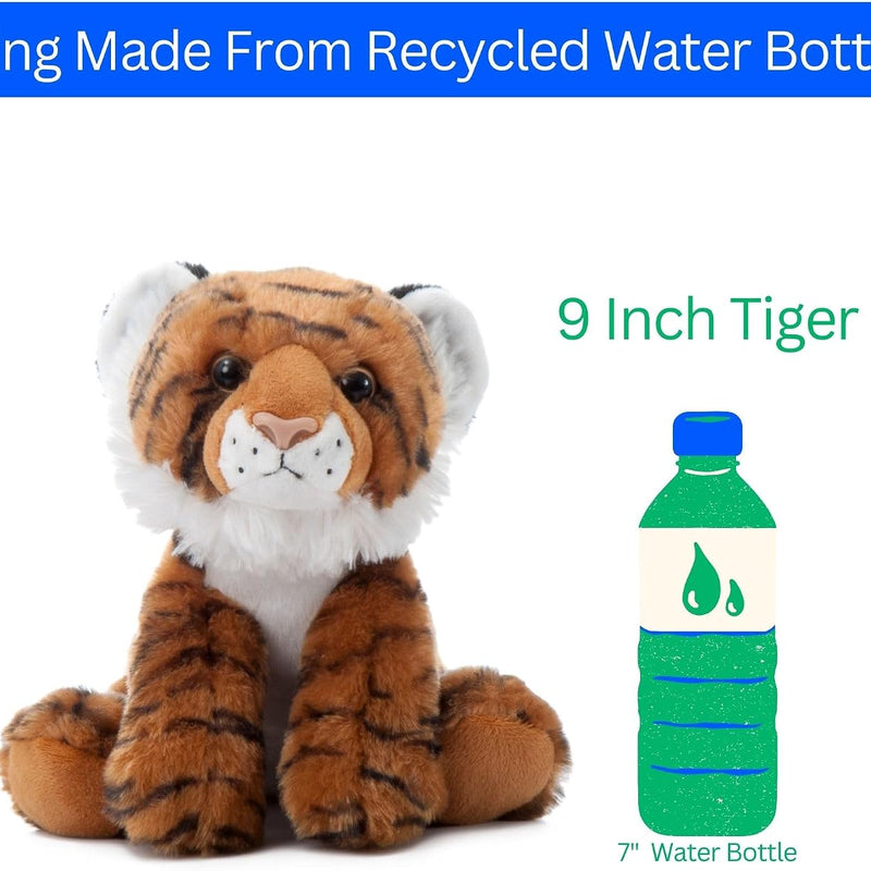 The Petting Zoo Tiger Stuffed Animal, Gifts for Kids, Wild Onez Zoo Animals, Tiger Plush Toy 9 inches